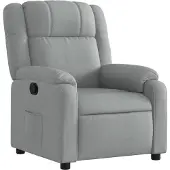 vidaXL Relaxfauteuil lichtgrijze stof