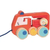 Goki Trekvoertuig - - Brandweerwagen - Hout - 12 maanden - Binnen