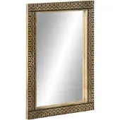 vidaXL Badkamerspiegel 50x70 cm massief mangohout en glas
