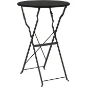 vidaXL Bistrotafel Antraciet Ø 50 x 71 cm Poedergecoat staal