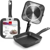 Ibili Induplus Grillpan - Aluminium - 18x18cm