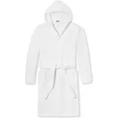 Schiesser Badjas lang ' Essentials ' offwhite