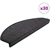 vidaXL Trapmatten 30 stuks 65x24x4 cm Antraciet Halfrond Groot