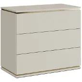 Vicco Linette Dressoir – 80 x 70 cm met 3 laden Goud