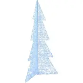 vidaXL Kerstboom met 240 LED Koud Wit 180 cm Acryl