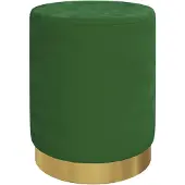 vidaXL Hocker met opbergruimte rond fluweel 31 x 37 cm groen