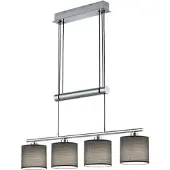 TRIO GARDA - Hanglamp - Nikkel mat - excl. 4x E14 28W
