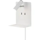 TRIO Element wandlamp met USB 3W + 2 x 1.5W wit