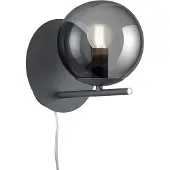TRIO muur licht Pure antraciet met smoke glas
