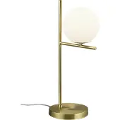 TRIO PURE - Tafellamp - Messing mat - excl. 1x E14 3,5 W - Verlichting omhoog en omlaag
