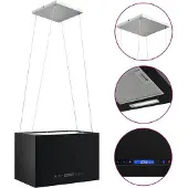 vidaXL Afzuigkap hangend met aanraaksensor LCD 55 cm staal