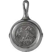 Lodge Wildlife Series-6,5" gietijzeren koekepan met wolfscne zwart