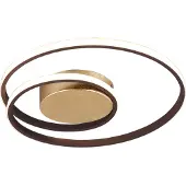TRIO Roestbruine plafondlamp Zibal Ø 39cm