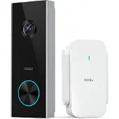 Aosu Video Doorbell Pro - 2K Video Deurbel met AOSUBase - Anti-diefstal Alarm - Google & Alexa