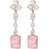 Gaya Oorbellen rose-goud / rosa / transparant