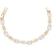 Faina Armband rose-goud / transparant