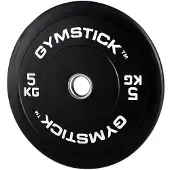 Gymstick Hi-impact 5kg Olympic Bumper Plate Zwart 5 kg