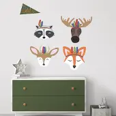 RoomMates Muurstickers Sleepy Woodland Animals - - Wall_stickers - Vinyl