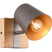 TRIO Spot Bell antiekgrijs met hout