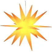 vidaXL Kerstlamp met LED inklapbaar 57 cm geel