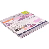 Vaessen creative Cardstock - Multipack Winter - 30,5 x 30,5 cm - 60 vellen - Glad - 216 g