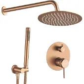 REA Inbouw Regendoucheset Lungo Grip Brush Copper + Box