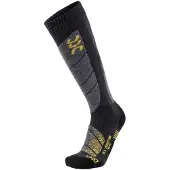 UYN Skisok UYN Men All Mountain Anthracite Melange Yellow-Schoenmaat 35 - 38