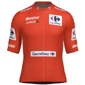 Santini La Vuelta Leader Korte Mouw Wielertrui