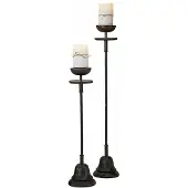 Loberon Kaarsenhouder set van 2 Brantino
