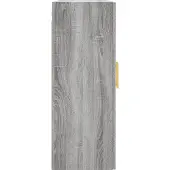 vidaXL Hangkasten 2 st 69,5x34x90 cm grijs sonoma eikenkleurig