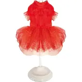 Croci honden jurk xmas sparkling rood 35 cm