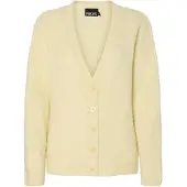 Pieces Gebreid vest 'PCPam' geel