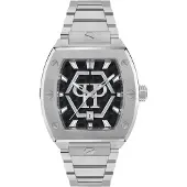 Philipp Plein Watches Analoog horloge zwart / zilver