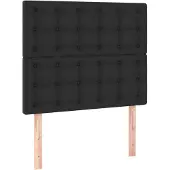 vidaXL Hoofdbord zwart 80x5x118/128 cm kunstleer