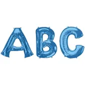 Amscan - Blauwe aluminium letter ballon - Blauw