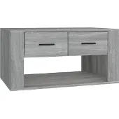 vidaXL Salontafel grijs Sonoma, 80x50x40 cm, houtvezel