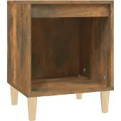 vidaXL Nachtkastje 40x35x50 cm gerookt eikenkleurig