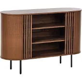 Beliani TAROON - Sideboard - Donkerbruin - Vezelplaat