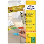 Avery Zweckform L4792-20 verwijderbare etiketten A4 38,1 x 21,2 mm groen (1300 etiketten)