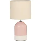 Pauleen Paulmann LED Tafellamp Sandy Glow - E14 - Max. 20W - Woonkamer, Slaapkamer & Eetkamer - Crème/Rose