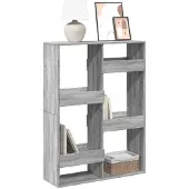 vidaXL Boekenkast 100x33x135 cm bewerkt hout grijs sonoma eikenkleurig