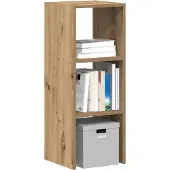 vidaXL Boekenkast stapelbaar 30x30x80 cm bewerkt hout artisanaal eiken