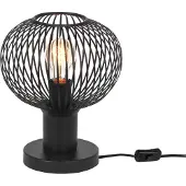 TRIO Draad Tafellamp Gila Ø 23cm Zwart