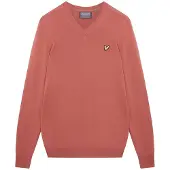 Lyle & Scott Trui Met V-hals Oranje L Man
