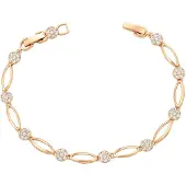 Faina Armband rose-goud / transparant