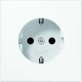 JUNG LS1520LG Wandcontactdoos met randaarde Inzetstuk 1-voudig Grijs 1 stuk(s)