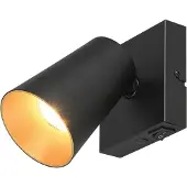 TRIO SHARP - Spot - Zwart mat - excl. 1x GU10 4,9 W - Wand- en plafondmontage - Geschikt voor vaste montage of stekker