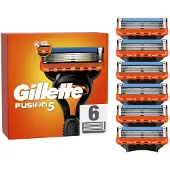 Gillette Fusion5 - Scheermesjes - 5 Anti-frictiemesjes - (6 stuks)