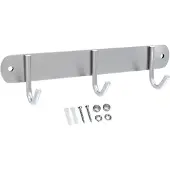 Intirilife roestvrijstalen kapstok model e - 3 haken - jashaken in 5 verschillende designs kledinghaken garderobe