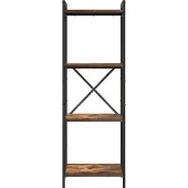 vidaXL Boekenplank 40 x 30 x 119 cm Bewerkt hout Rook Eiken
